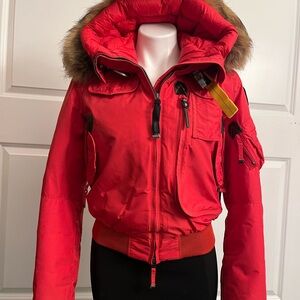 Women’s XS Red Parajumper - Gobi hooded bomber